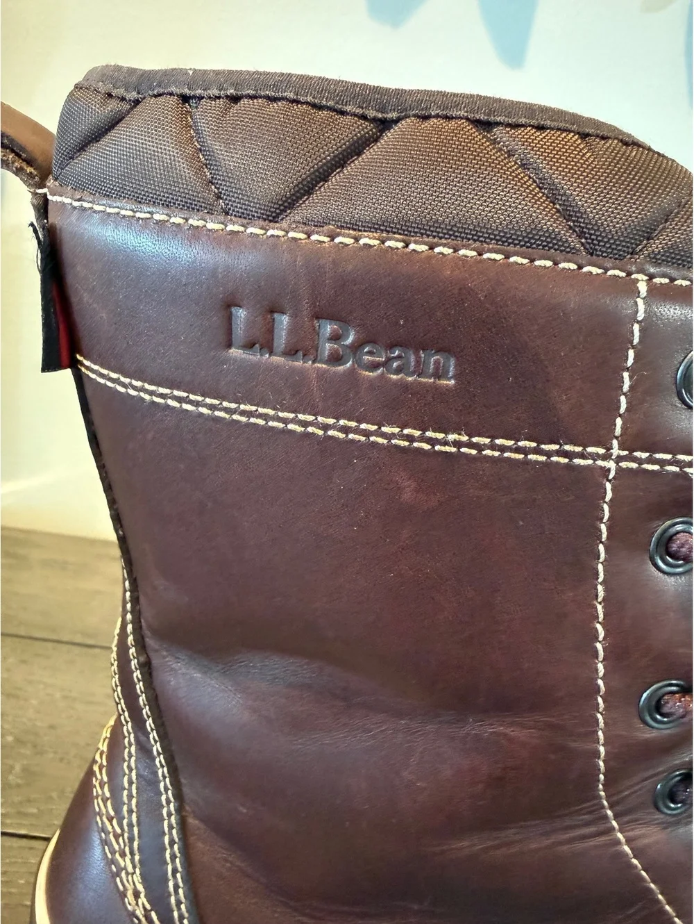 L.L. Bean Women’s Brown Leather Duck Boots Size 9.5